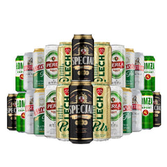 Polish Canned Beers Mix 2 - Specjal - Namyslow - Kasztela Jasne - Lomza - Perla Export - Lech Pils 24 x 500ml
