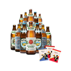 Helles Mixed German Beer case 12 x 500ml Bottles + snack packs