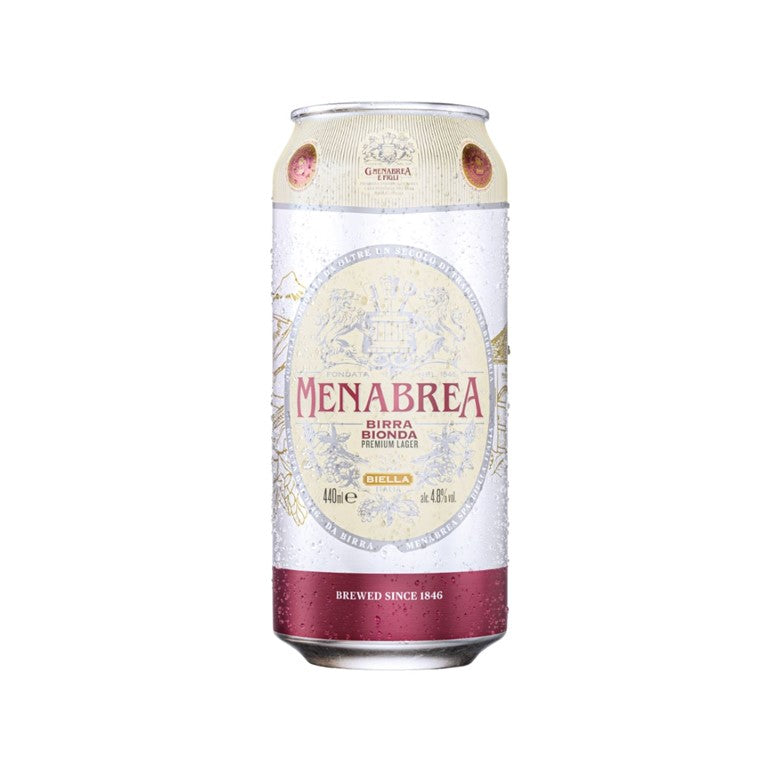 Menabrea Italian Lager 4.8% 24 x 440ml cans