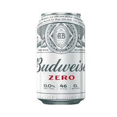 Budweiser Zero Alcohol Free Beer 24 X 330ml Cans