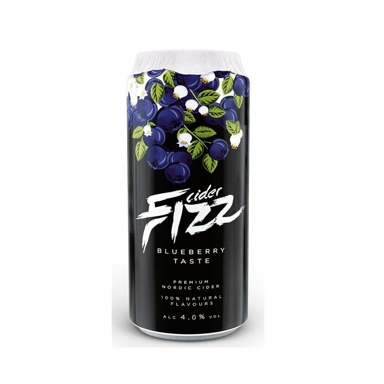 Fizz Blueberry Flavor Cider 4% 24 x 500ml