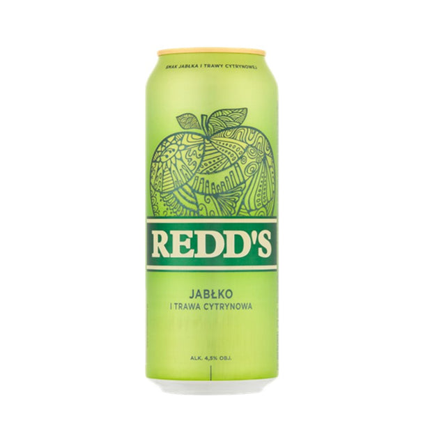 Redd's Apple Flavour Beer 4.5 24 x 500ml cans Dranken.co.uk