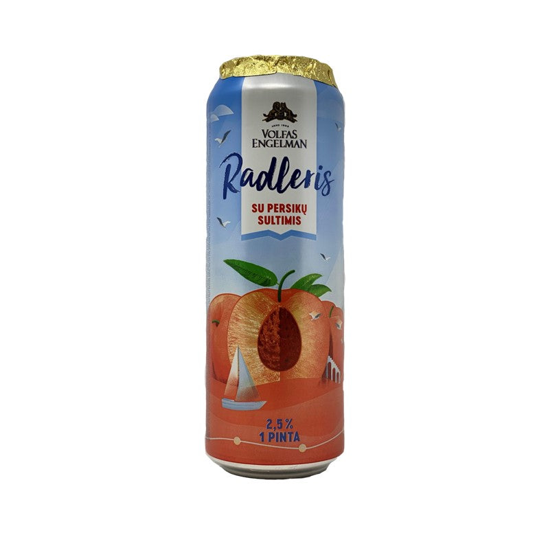Volfas Engelman 2.5% Peach Radler 24 x 568ml