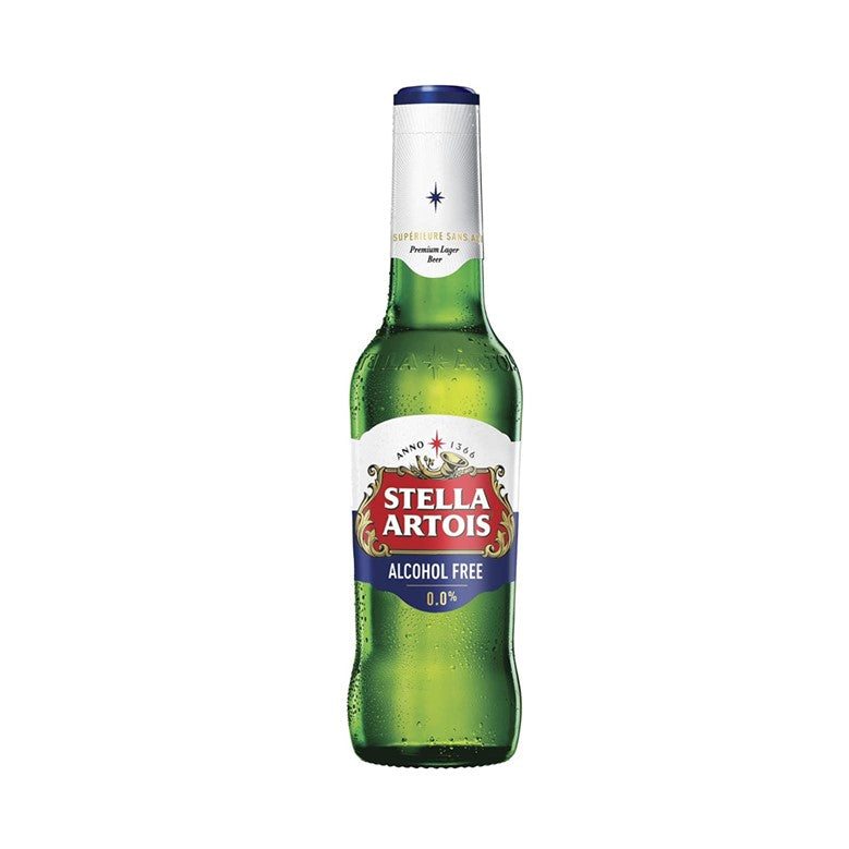 Stella Artois 0% Alcohol Free Premium Lager Beer 24 x 330 ml Bottles