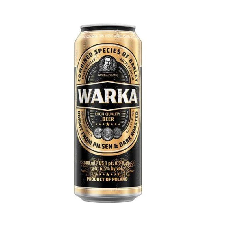 Warka Strong Imported Polish Lager 6.5% abv 24 x 500ml cans